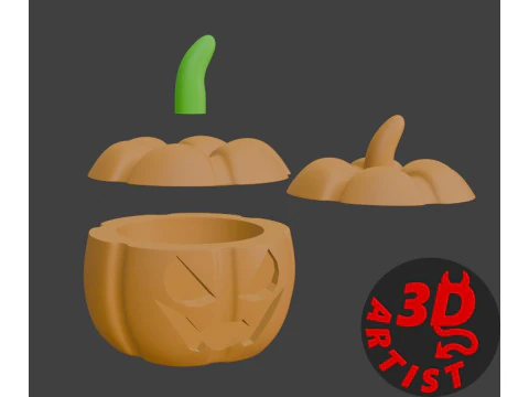 Pumpkin Box 3D Print Model