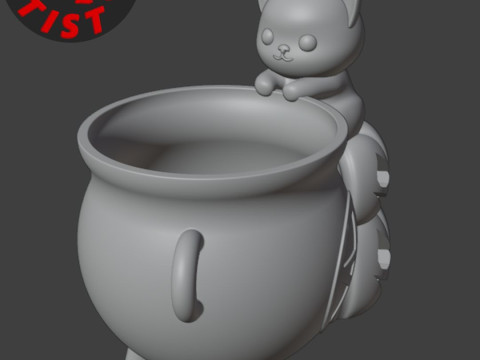 Witchs Cauldron Organizer2 Versions 3D Принт Модель
