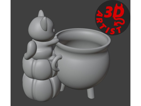 Witchs Cauldron Organizer2 Versions 3D Принт Модель
