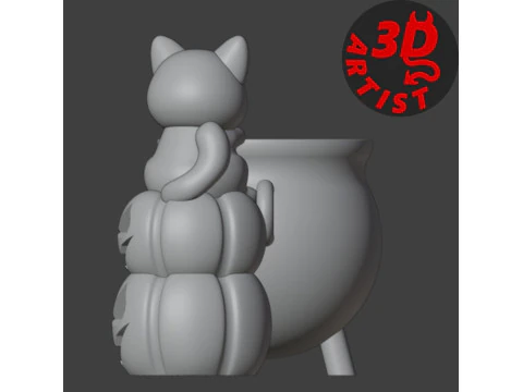 Witchs Cauldron Organizer2 Versions 3D Print Model