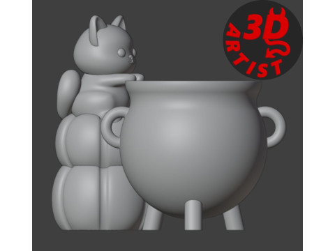 Witchs Cauldron Organizer2 Versions 3D Принт Модель