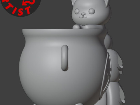 Witchs Cauldron Organizer2 Versions 3D Принт Модель