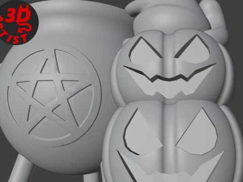 Witchs Cauldron Organizer2 Versions 3D Принт Модель