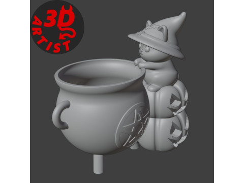 Witchs Cauldron Organizer2 Versions 3D Принт Модель