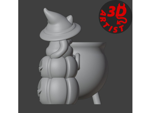 Witchs Cauldron Organizer2 Versions 3D Принт Модель