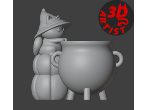 Witchs Cauldron Organizer2 Versions 3D Принт Модель
