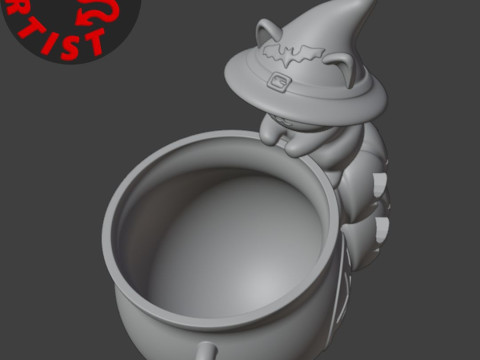 Witchs Cauldron Organizer2 Versions 3D Принт Модель