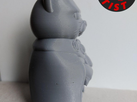 King Cat Figurine 3Dプリントモデル