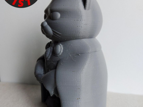 King Cat Figurine 3Dプリントモデル