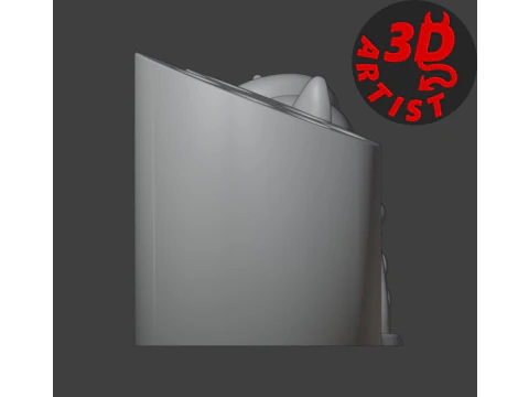 Cat Artist Brush Holder 3D Print Model