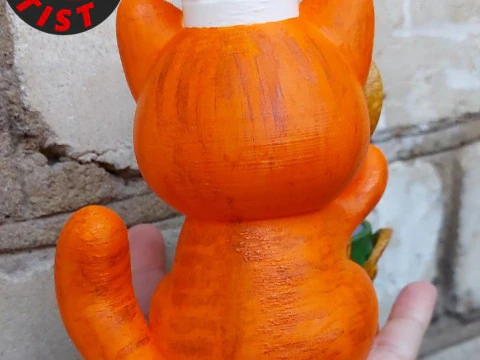 Cat Chef Figurine 3D Print Model