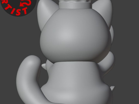 Cat Chef Figurine Model do druku 3D