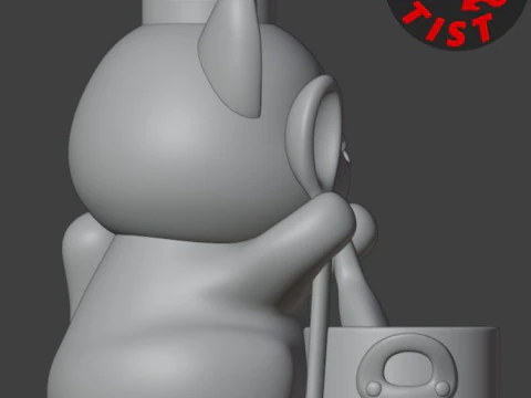 Cat Chef Figurine 3D Print Model
