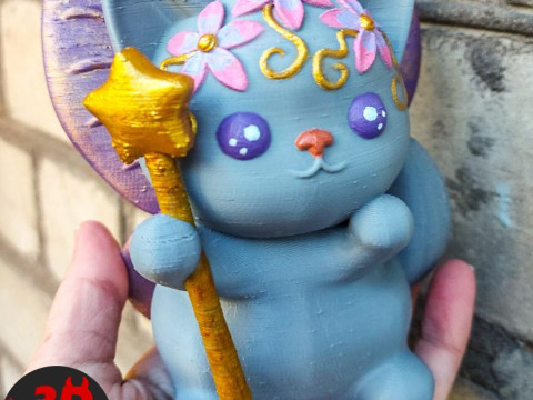 Fairy Cat Figurine 3D 프린트 모델