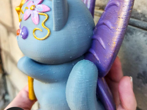 Fairy Cat Figurine 3D 프린트 모델