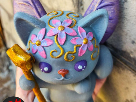Fairy Cat Figurine 3D 프린트 모델