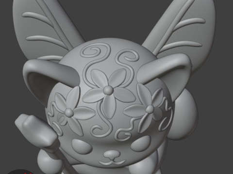 Fairy Cat Figurine 3D 프린트 모델