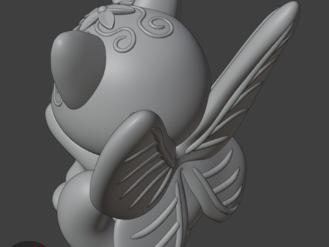 Fairy Cat Figurine 3D 프린트 모델