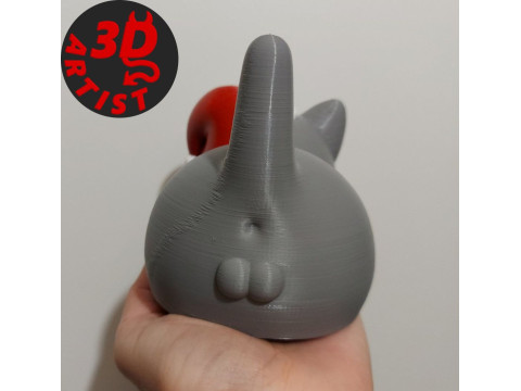 Christmas cat with balls or without balls and clean body Set 3 versions 3D 프린트 모델