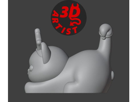 Christmas cat with balls V2 Set 2 versions 3D प्रिंट मॉडल