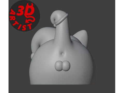 Christmas cat with balls V2 Set 2 versions 3D प्रिंट मॉडल