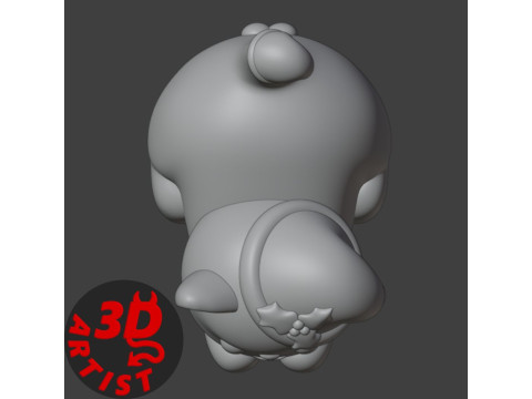 Christmas cat with balls V2 Set 2 versions 3D प्रिंट मॉडल