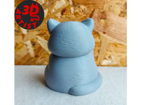 Fat Cat with balls Figurine and the Christmas version Set 2 models Modelo de impresión 3D