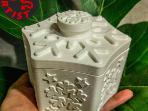 Snowflake Box 3D Print Model