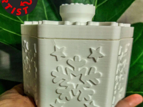 Snowflake Box 3D Print Model