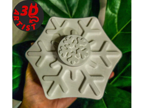 Snowflake Box 3D Print Model