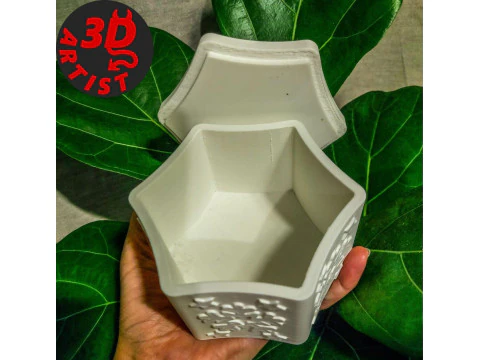 Snowflake Box 3D Print Model