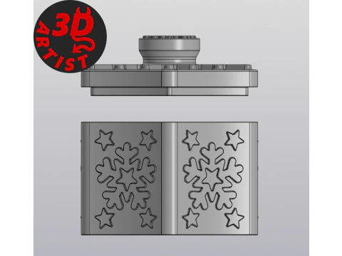 Snowflake Box 3D Print Model