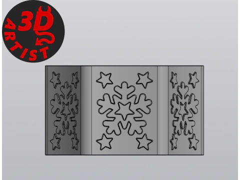 Snowflake Box 3D Print Model