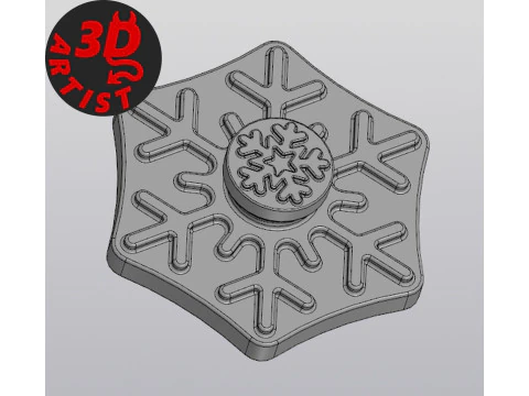Snowflake Box 3D Print Model