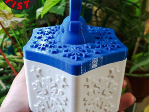 Deer Christmas Box Set 2 versions 3D Print Model
