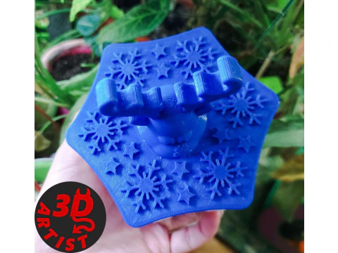 Deer Christmas Box Set 2 versions 3D Print Model