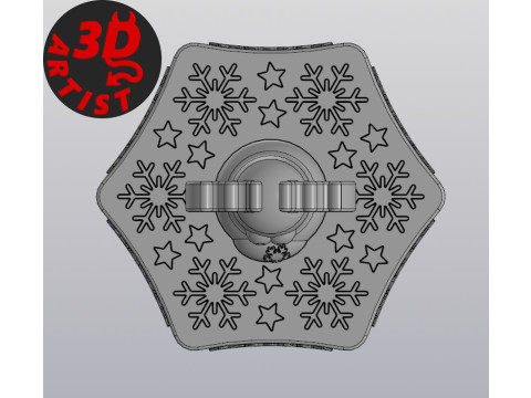 Deer Christmas Box Set 2 versions 3D प्रिंट मॉडल