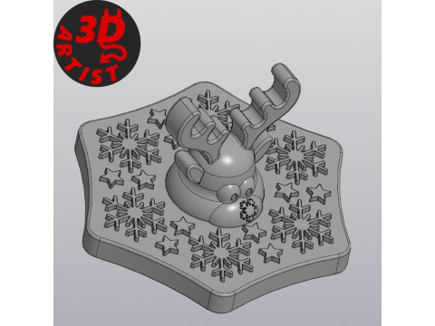 Deer Christmas Box Set 2 versions 3D प्रिंट मॉडल