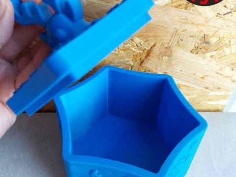 Deer Christmas Box Set 2 versions 3D Print Model