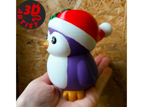 Christmas Penguin Figurine 3Dプリントモデル