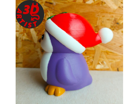 Christmas Penguin Figurine 3Dプリントモデル