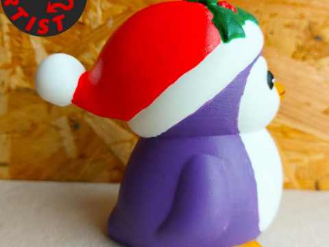 Christmas Penguin Figurine 3Dプリントモデル