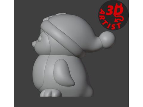 Christmas Penguin Figurine 3Dプリントモデル
