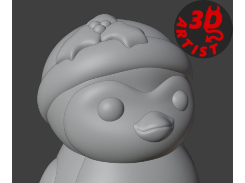 Christmas Penguin Figurine 3Dプリントモデル