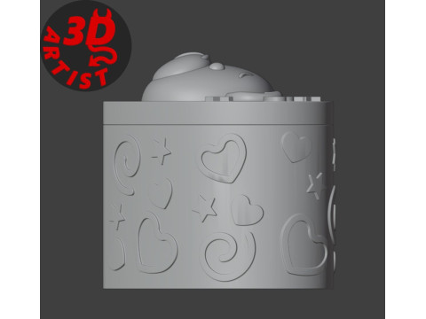 Valentine Bear Box Modelo de impresión 3D