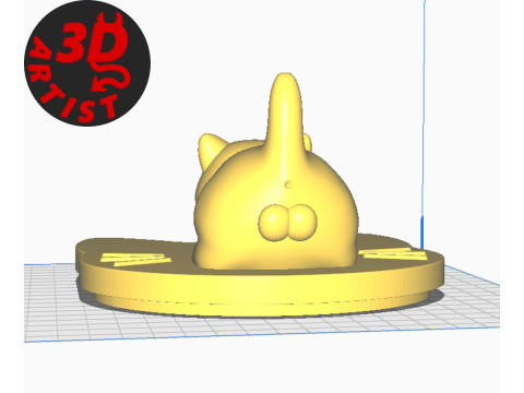 Valentine Box Male Cat with balls 3D-printmodel