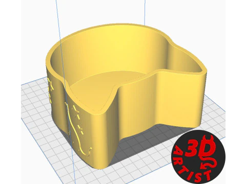 Valentine Box Male Cat with balls 3D Print Model
