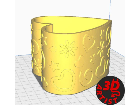 Corsetto a scatola di San Valentino Modello di stampa 3D