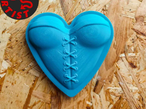 Corsetto a scatola di San Valentino Modello di stampa 3D
