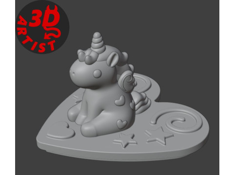 Valentine Box Alicorn Modelo de impresión 3D